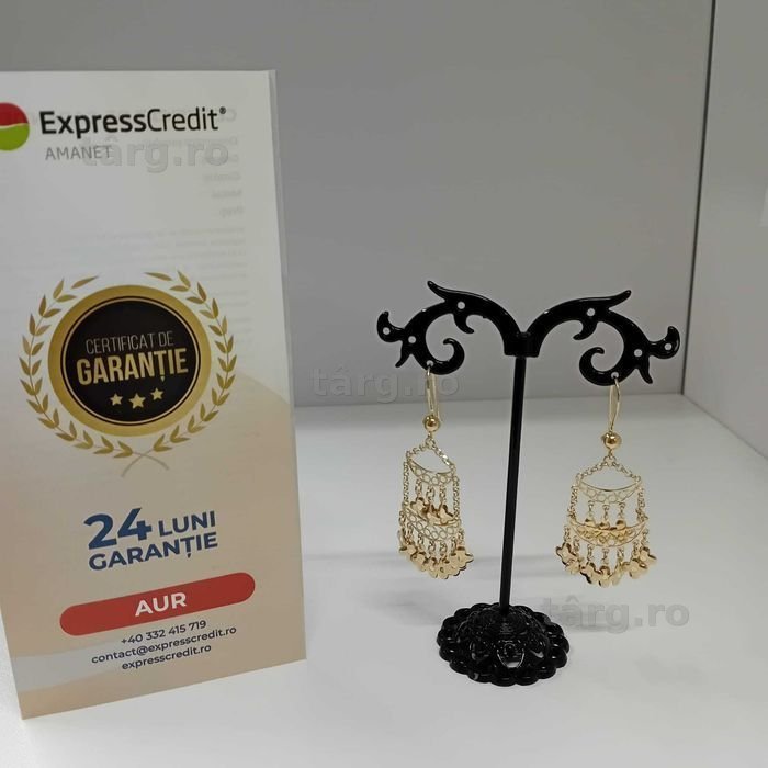 Cercei aur 14k 4.64g (ag49 Esplanada b.7424.2) Garantie 2 Ani
