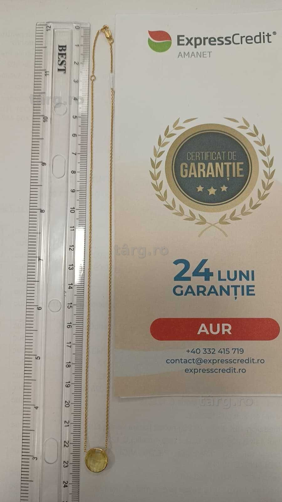 Colier aur 18K 3.33gr (Ag24 Harlau b.45348.2) - Garantie 2 ani! 4