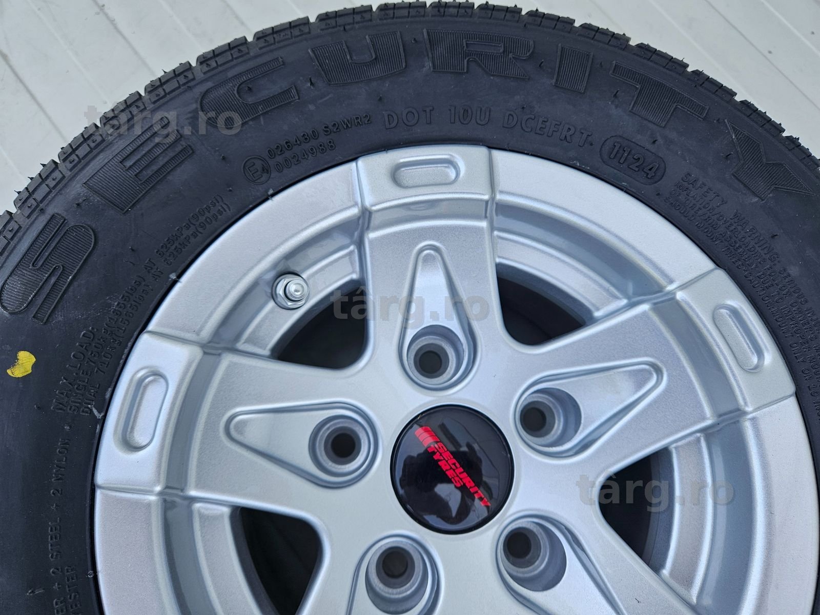 Roata completa 195/55 R10C, Anvelopa Security pe Janta aliaj ET-4 4