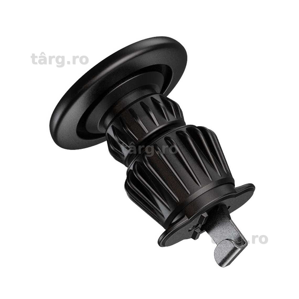 Suport Auto, montaj Ventilatie, Magnetic, Circle, PullClip, Black 5
