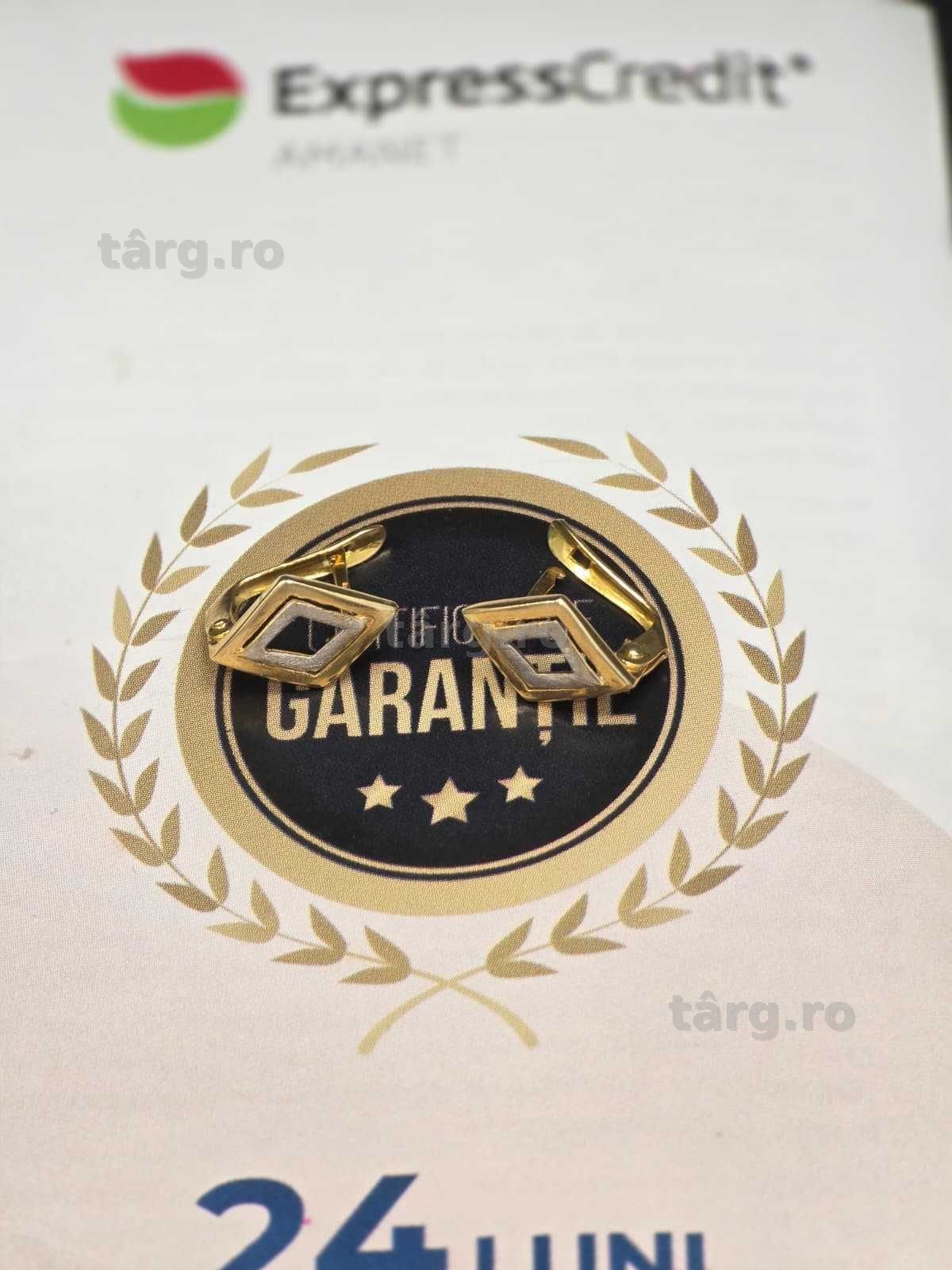 Cercei aur 14K 1.64g [Ag45 Bacau1 B.28150.5.32] 2