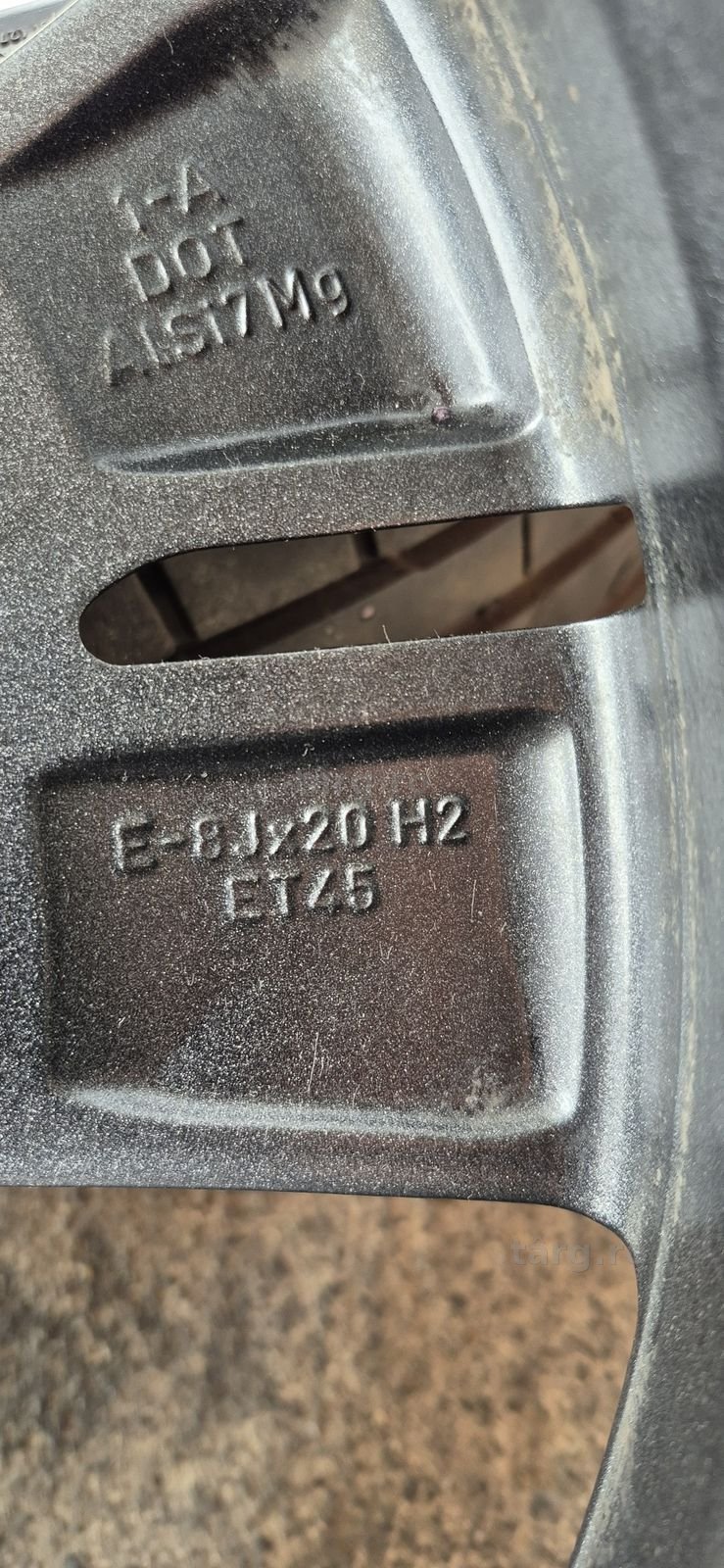 Jante originale ca noi Audi R20,fata 8Jx20H2,ET.45,spate 9Jx20H2,ET.42. 7