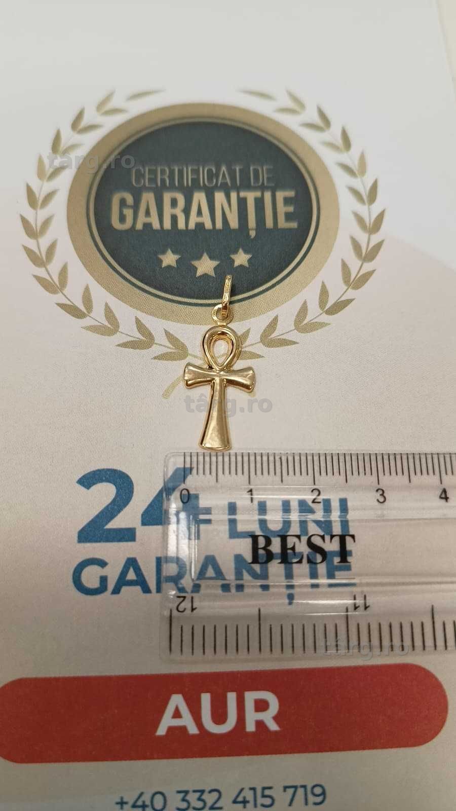 [AG24 Harlau B.45726.3] Pandantiv aur 18k 0.72gr - Garantie 2 ani! 3