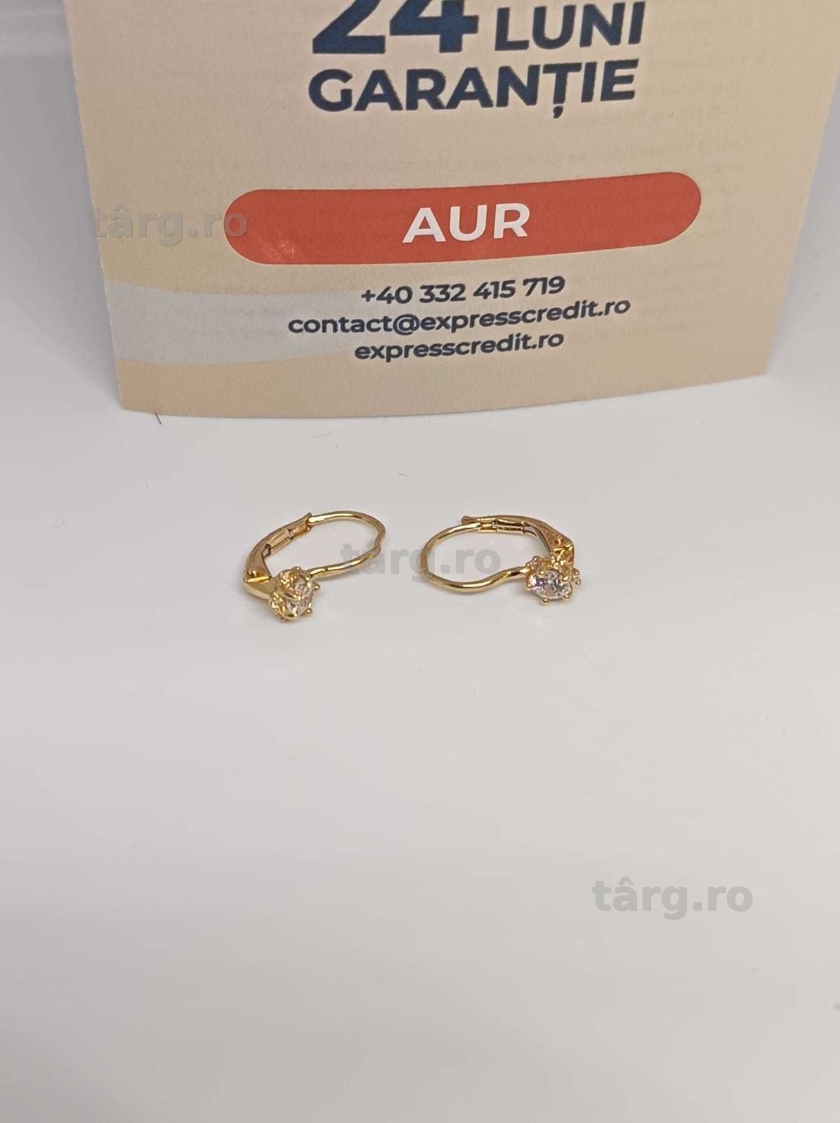 Cercei Aur 14K 1.61g (Ag4 Dacia B.52326) Garantie 2 ani 2