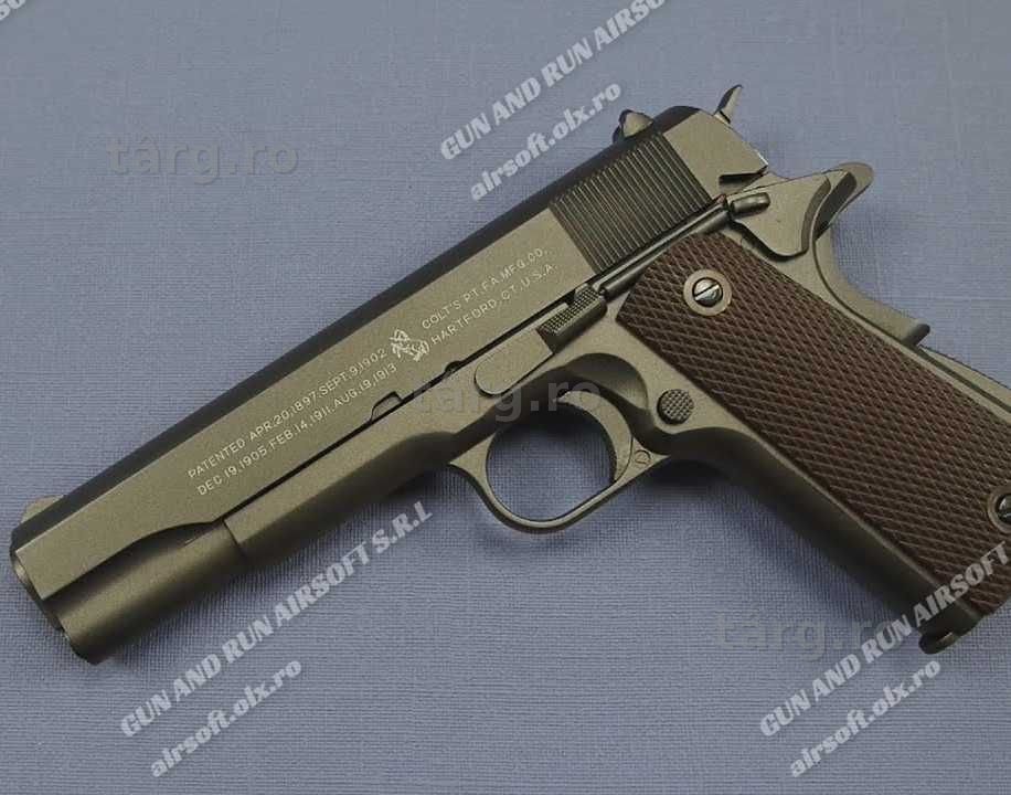 FOARTE PUTERNIC!! Pistol *Modificat* Manual FullMETAL Airsoft(Arc)FIER