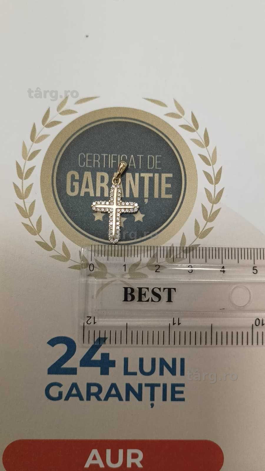 [AG24 Harlau B.45718.1] Pandantiv aur 14k 1.35g -Garantie 2 ani! 4
