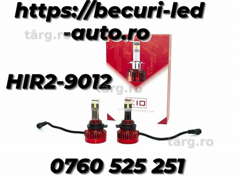 Două Becuri Led HIR2-9012 (20000Lm/80W/6000K)Calitatea Premium