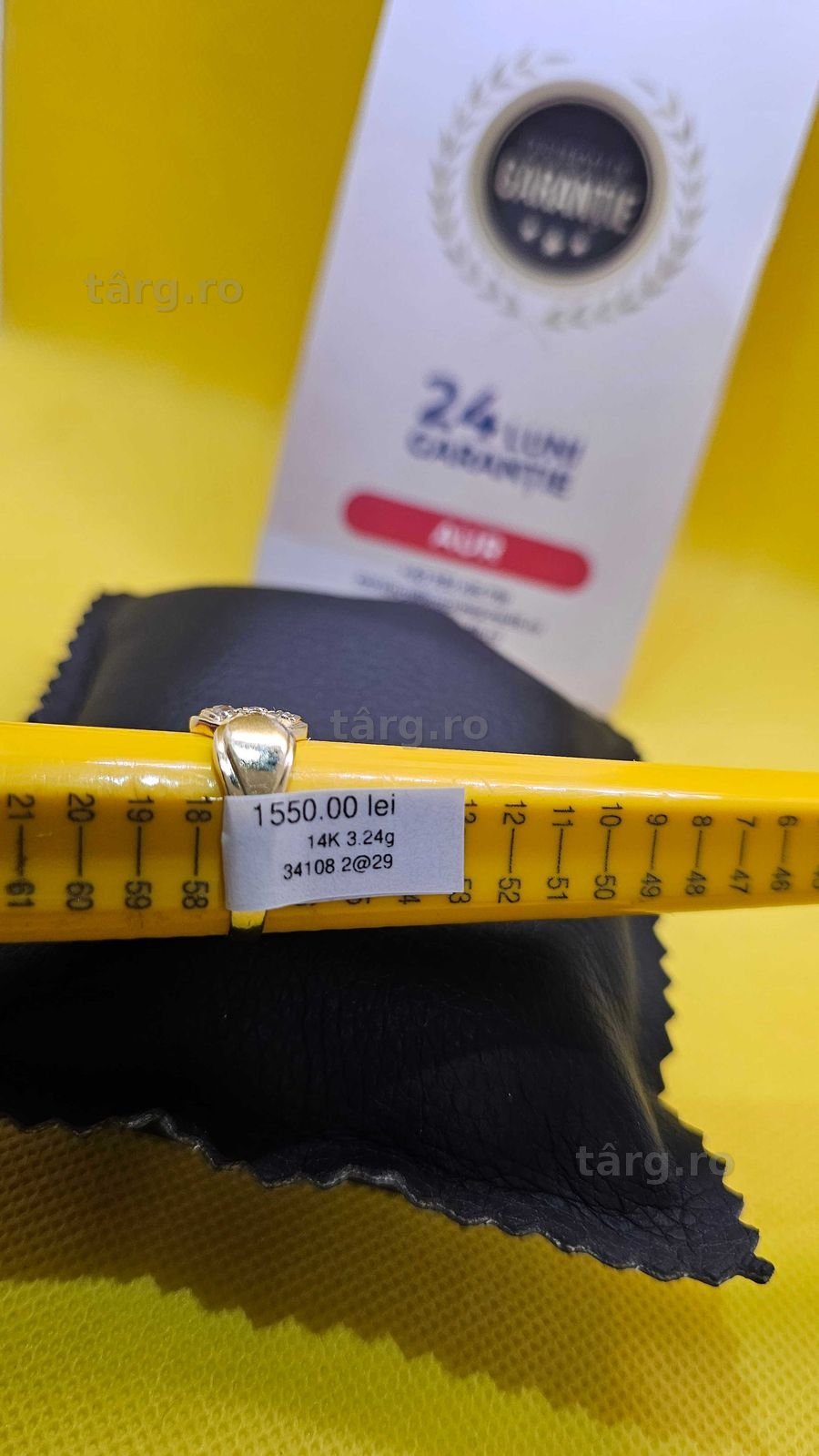 Inel aur 14k (Ag 29 Siraj ) B34108.2  / Garantie 2 Ani !! 2