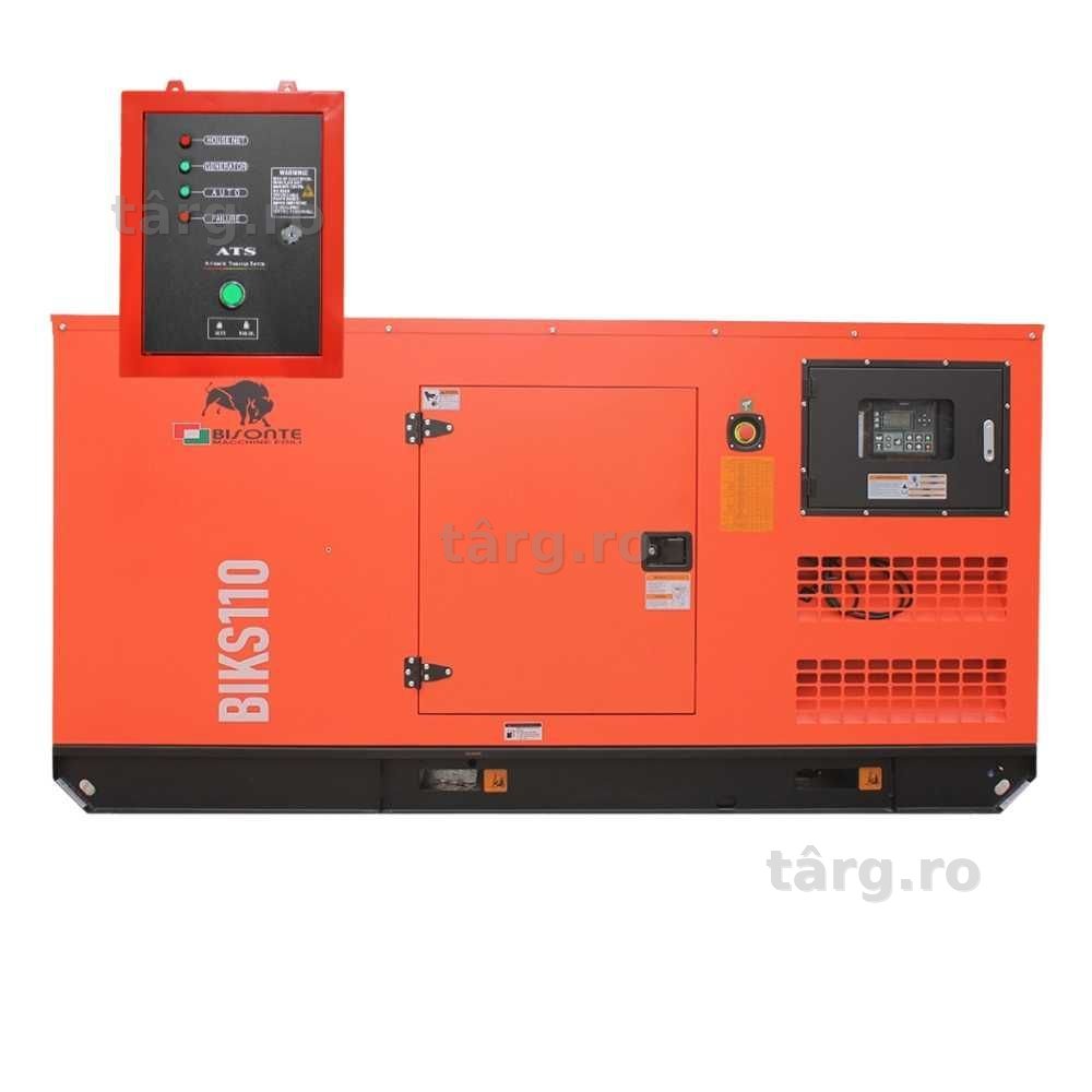 Generator de curent Bisonte BIKS110, insonorizat, Pmax=110kVA 400V ATS inclus
