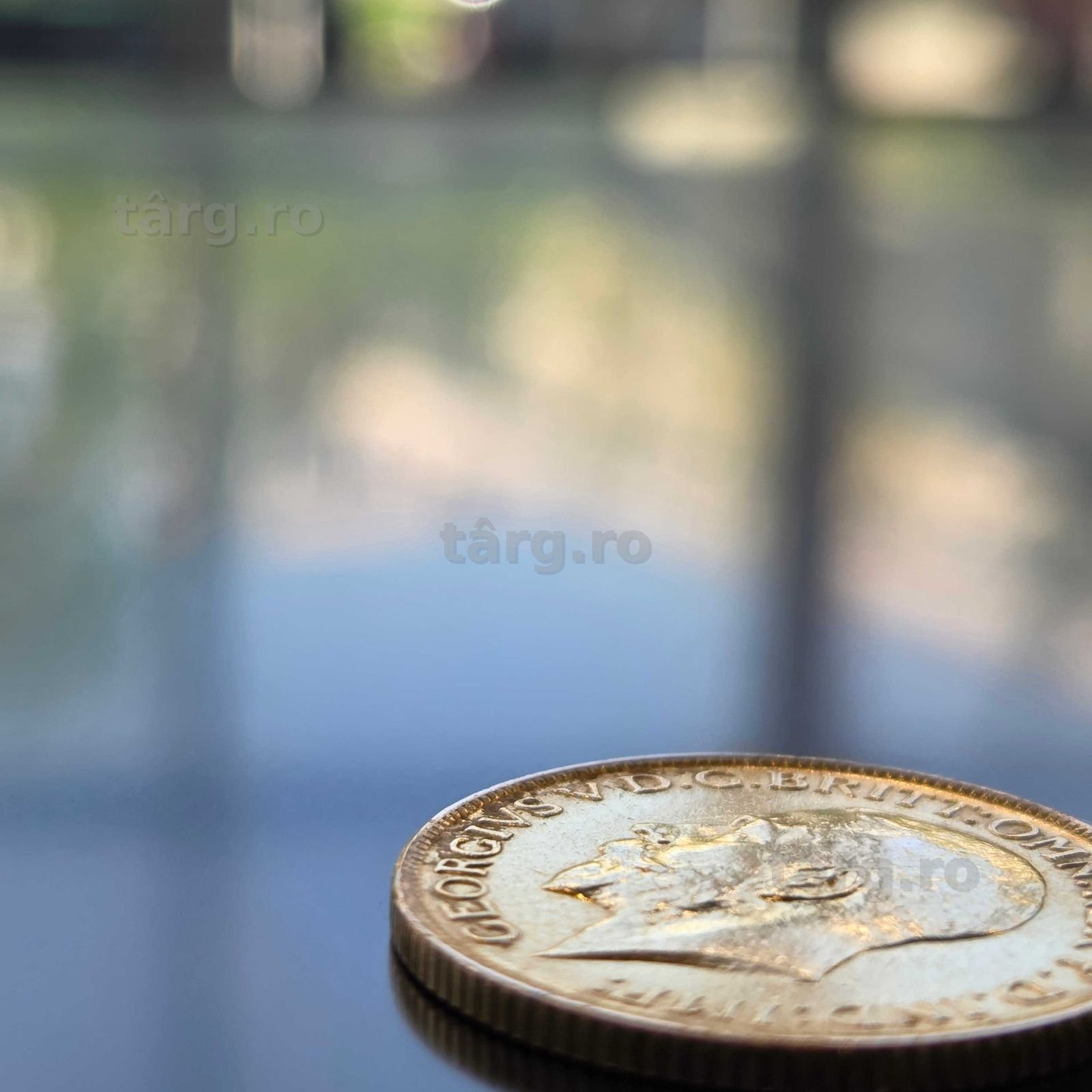 Moneda Aur 22K George V (Iulius Mall)(B-329) Garantie 2 ani! 5
