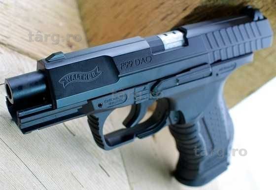 Pistol WALTHER P99 4.5J Airsoft+0.36gr-1000BB+10CO2+CO2 silicon+loader
