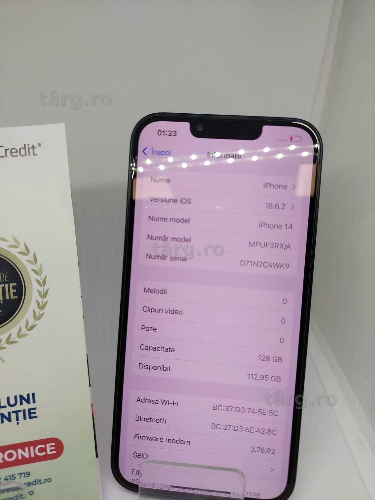 Iphone 14 128GB 92% bateria [34694/30 Pacurari 2] Garantie 2 ani! 2