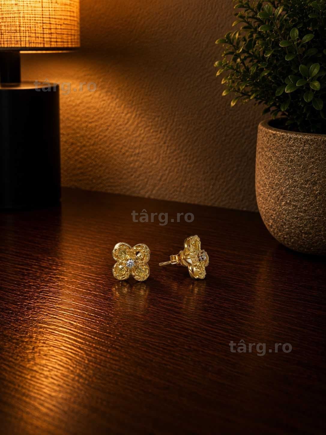 Cercei aur 18K 5.10g ( Galata B8966 ) - Garantie 2 ani!