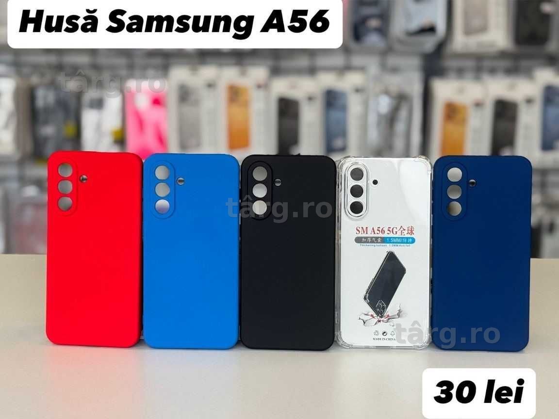 Husa silicon, folie, cablu, incarcator  Samsung A56