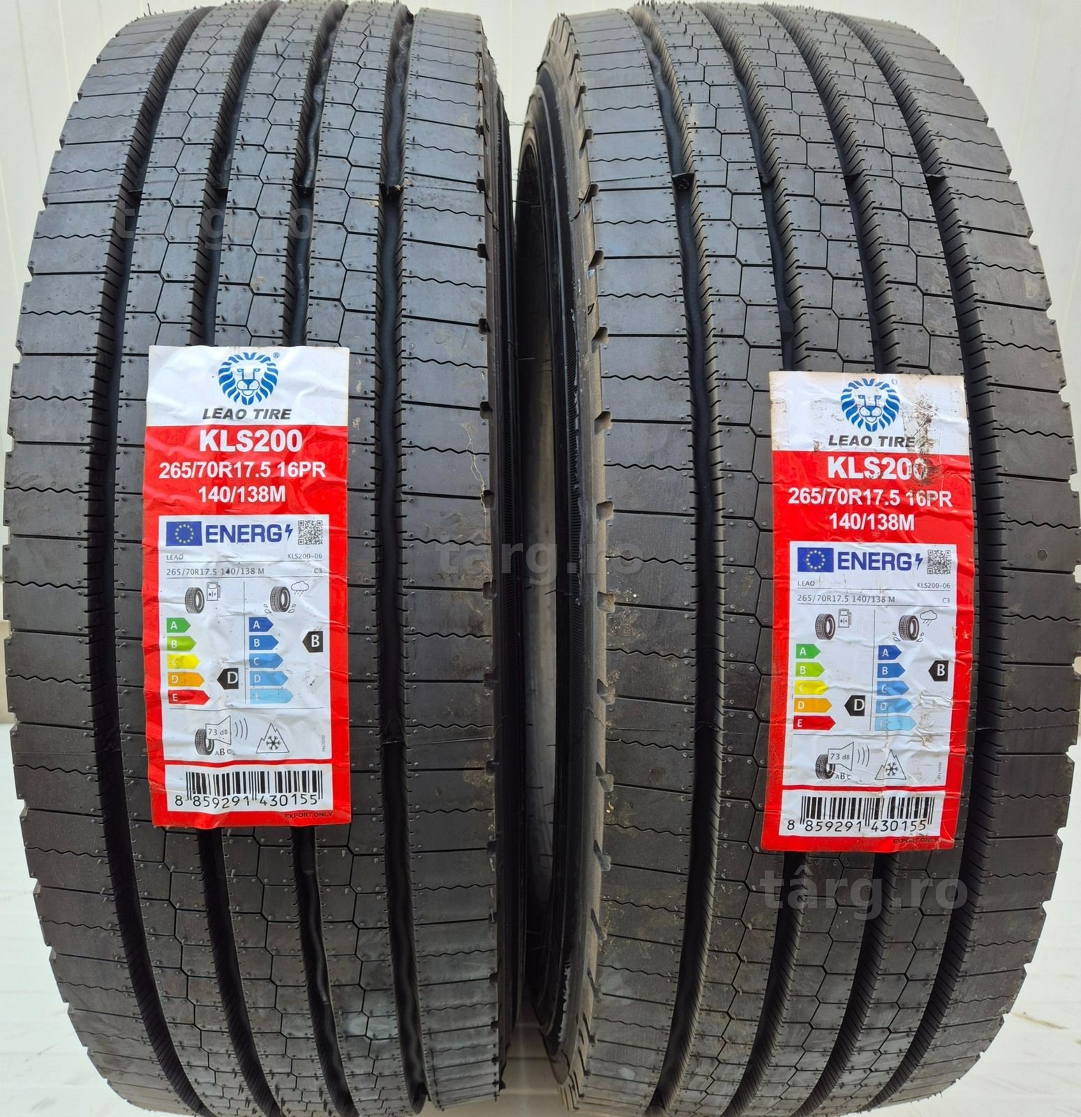 265/70 R17.5, 140M, LEAO KLS200 16 P.R. , Anvelope de directie M+S