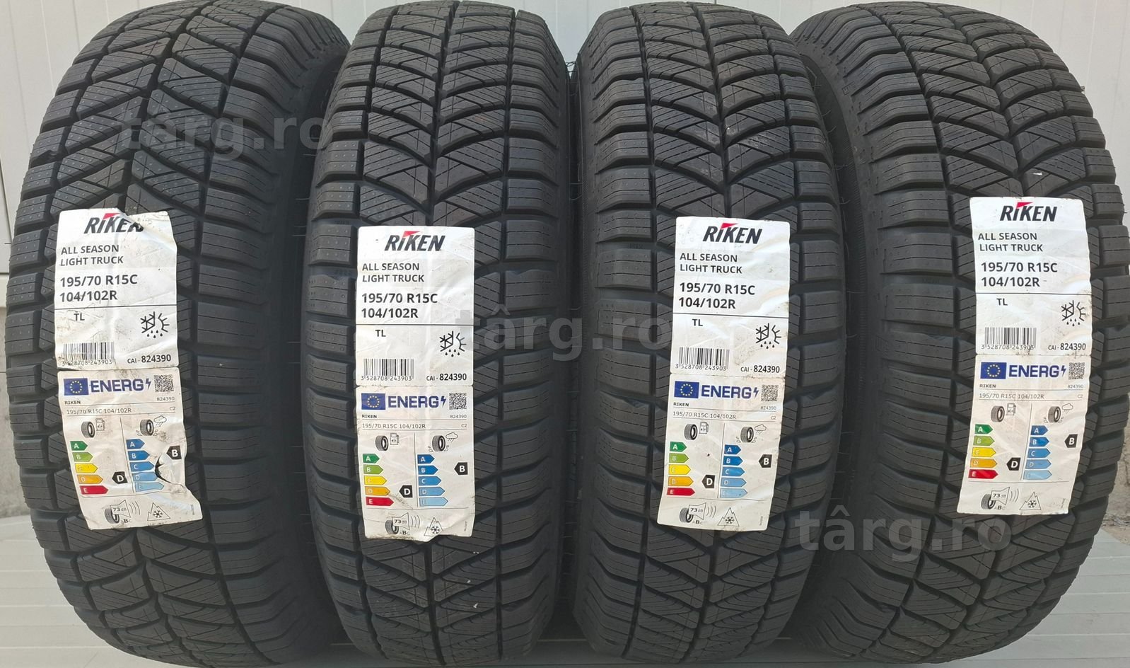 195/70 R15C, 104R, RIKEN (By MICHELIN), Anvelope all season M+S