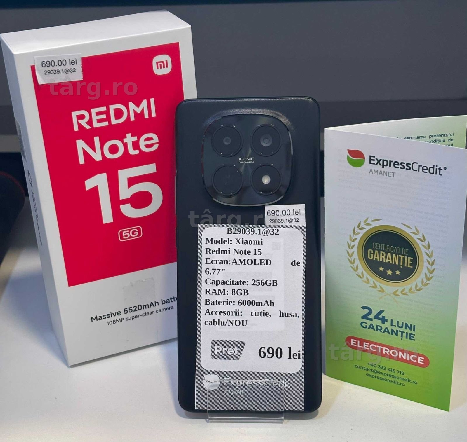 Telefon Xiaomi Redmi Note 15 (AG32 B29039.1) 2 ANI GARANTIE! *NOU* 3