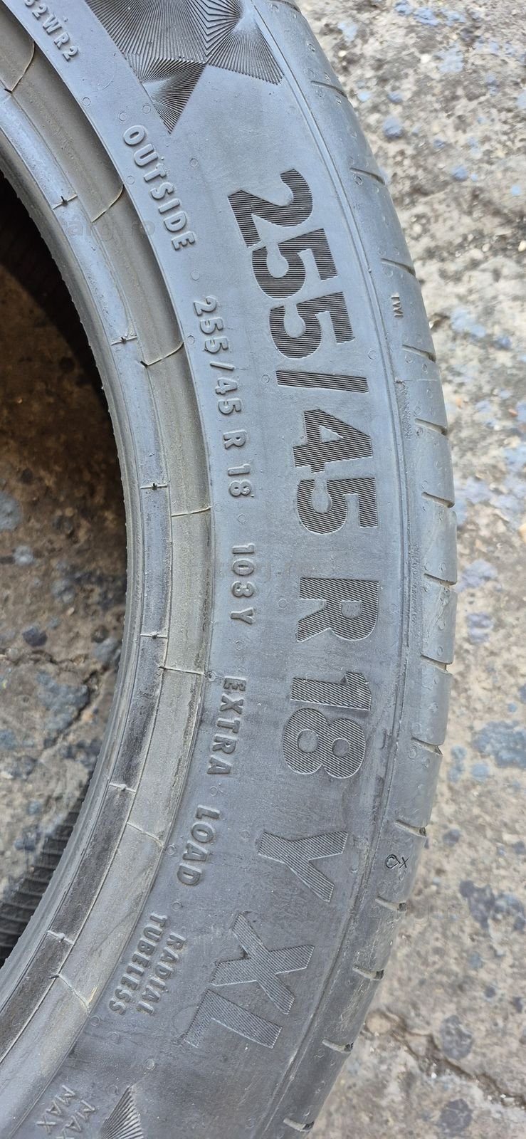 4 anvelope vara Continental 255/45/18.Pretul este pe bucata. 6