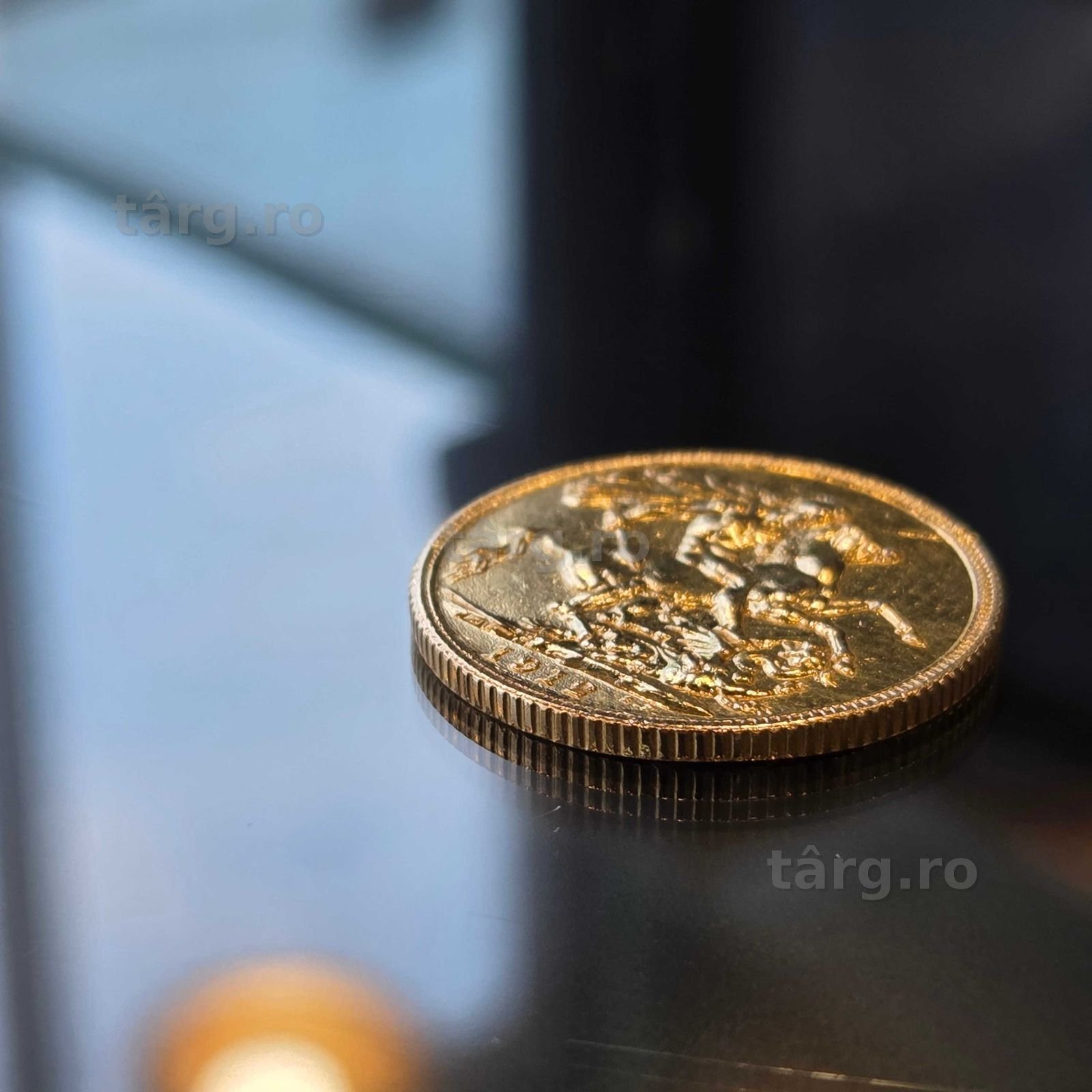 Moneda Aur 22K George V (Iulius Mall)(B-329) Garantie 2 ani! 2