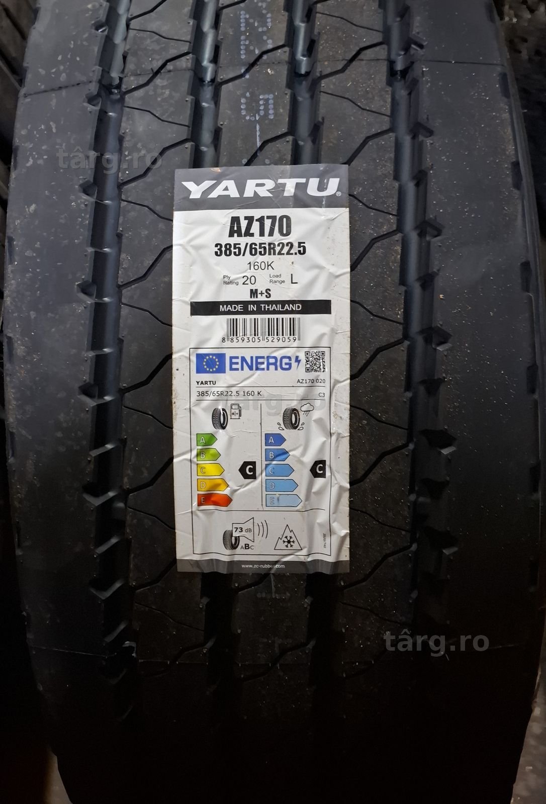 385/65 R22.5 160K YARTU, Anvelope Directie/Trailer M+S
