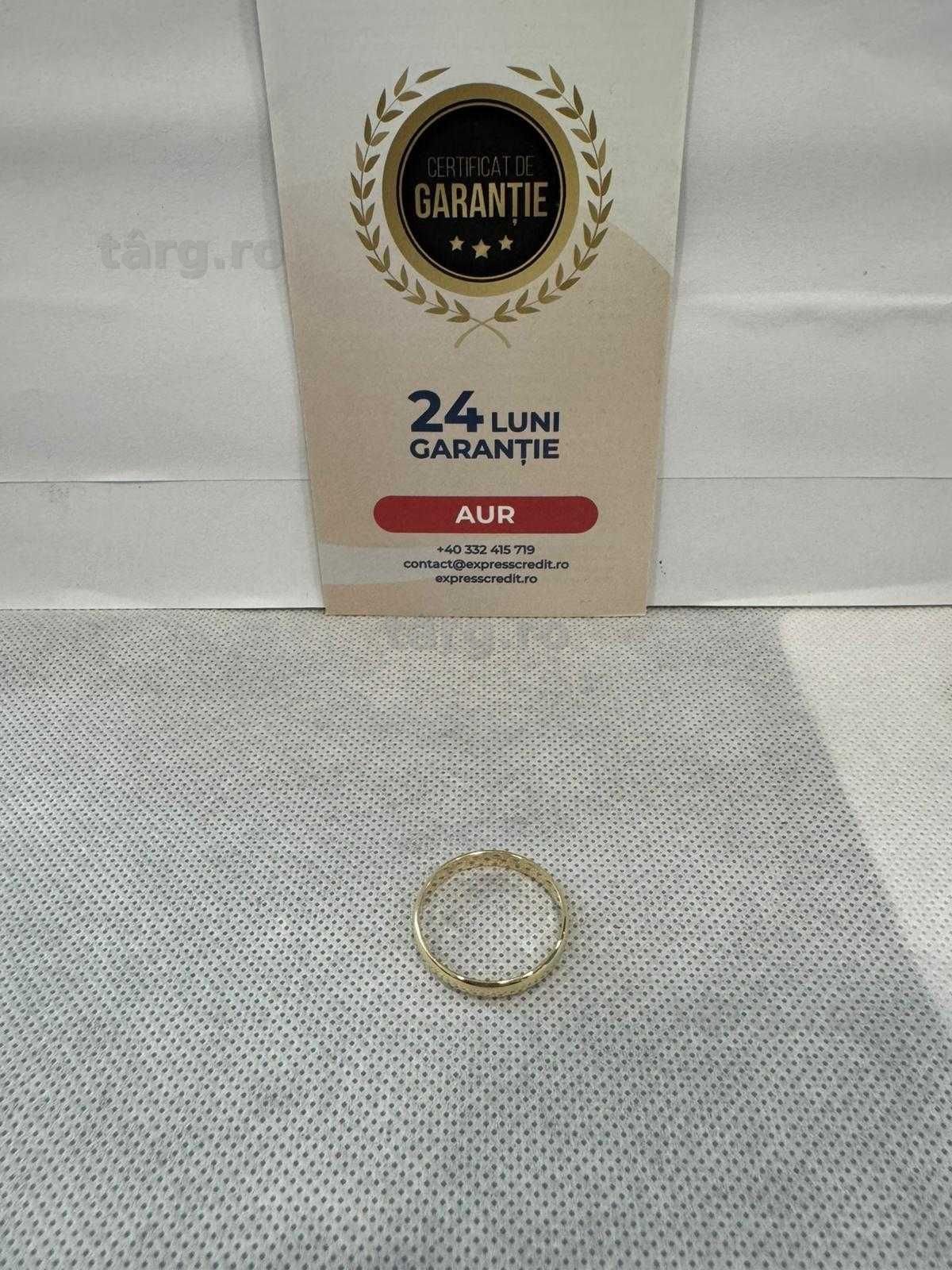 (Ag41) Verigheta aur 14K B6256.1 - Certificat de garanție!