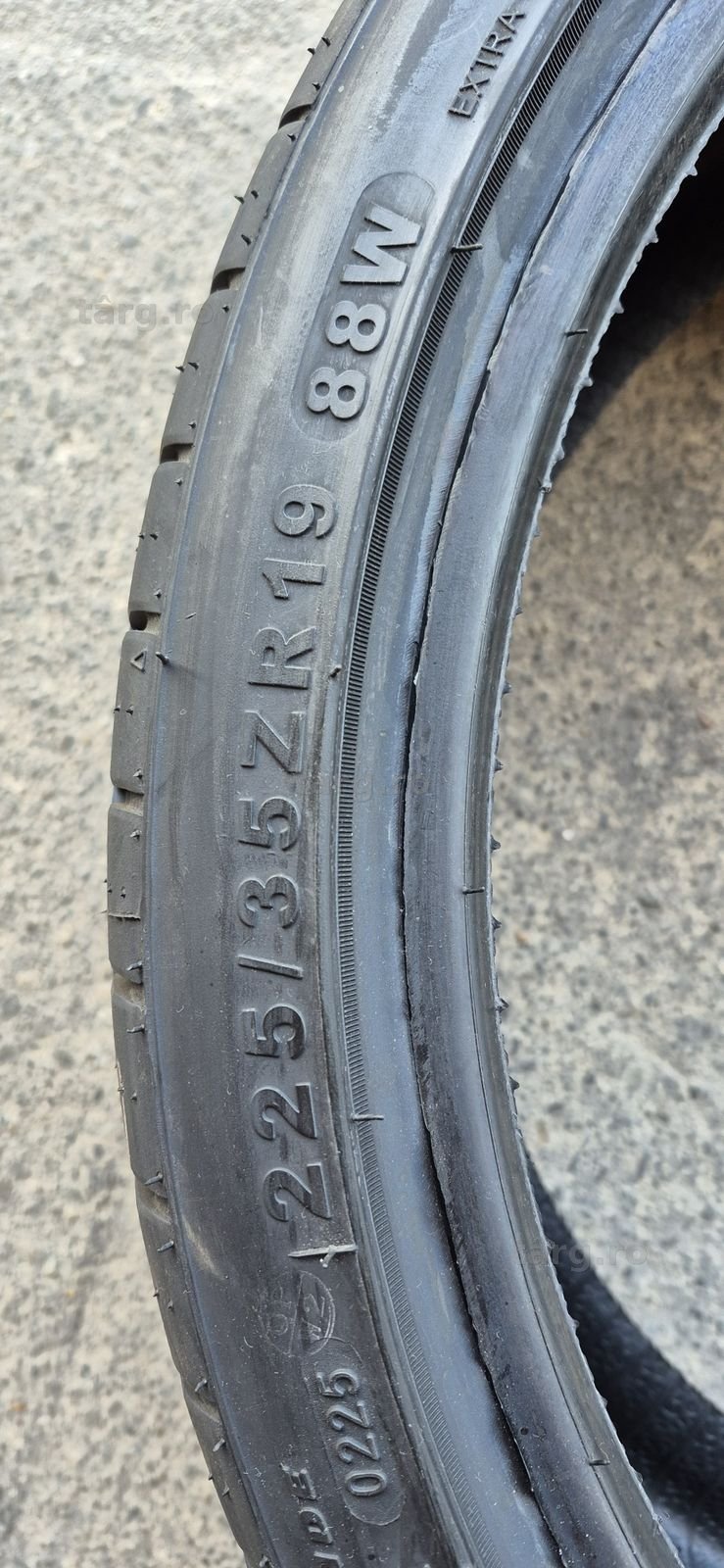 4 anvelope vara noi Sunwide,fata 225/35/19,spate 255/30/19,dot 2025.Pretul este pe bucata. 6