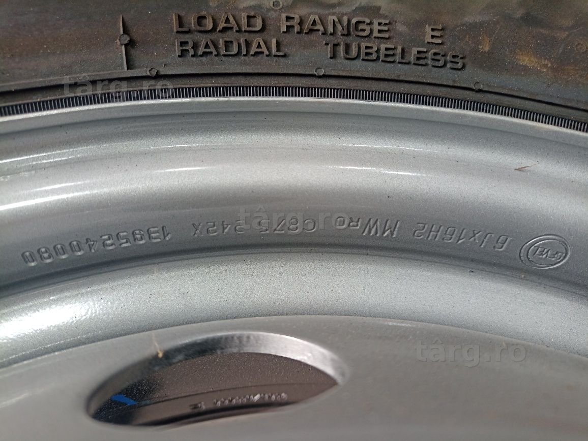 4 jante R16 compatibile Fiat Ducato echipate Nexen 215/75 R16C dot5023 2