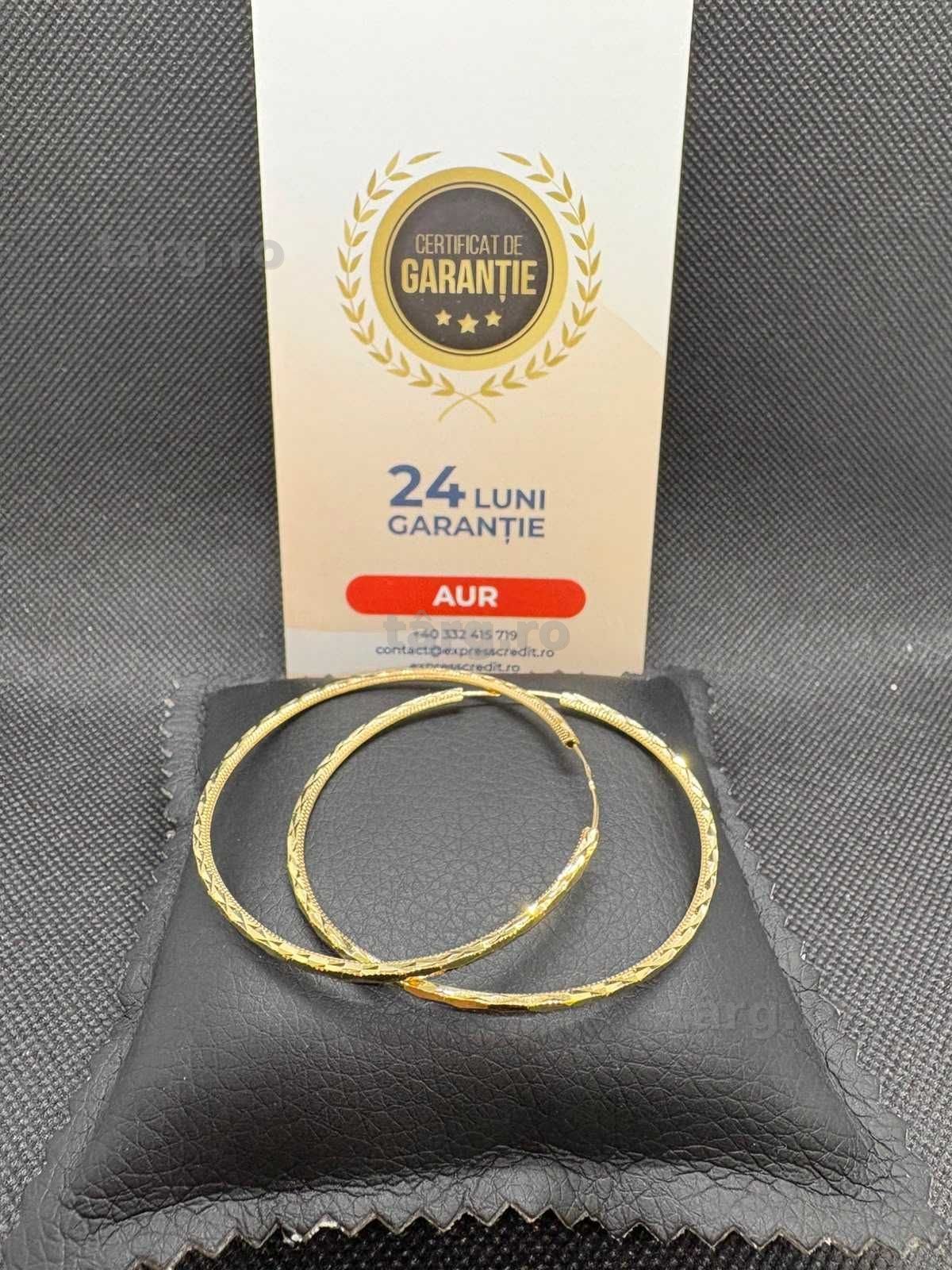 Cercei aur 14k 4.20g (B.25718 AG31 Barboi) Garantie 2 ani!