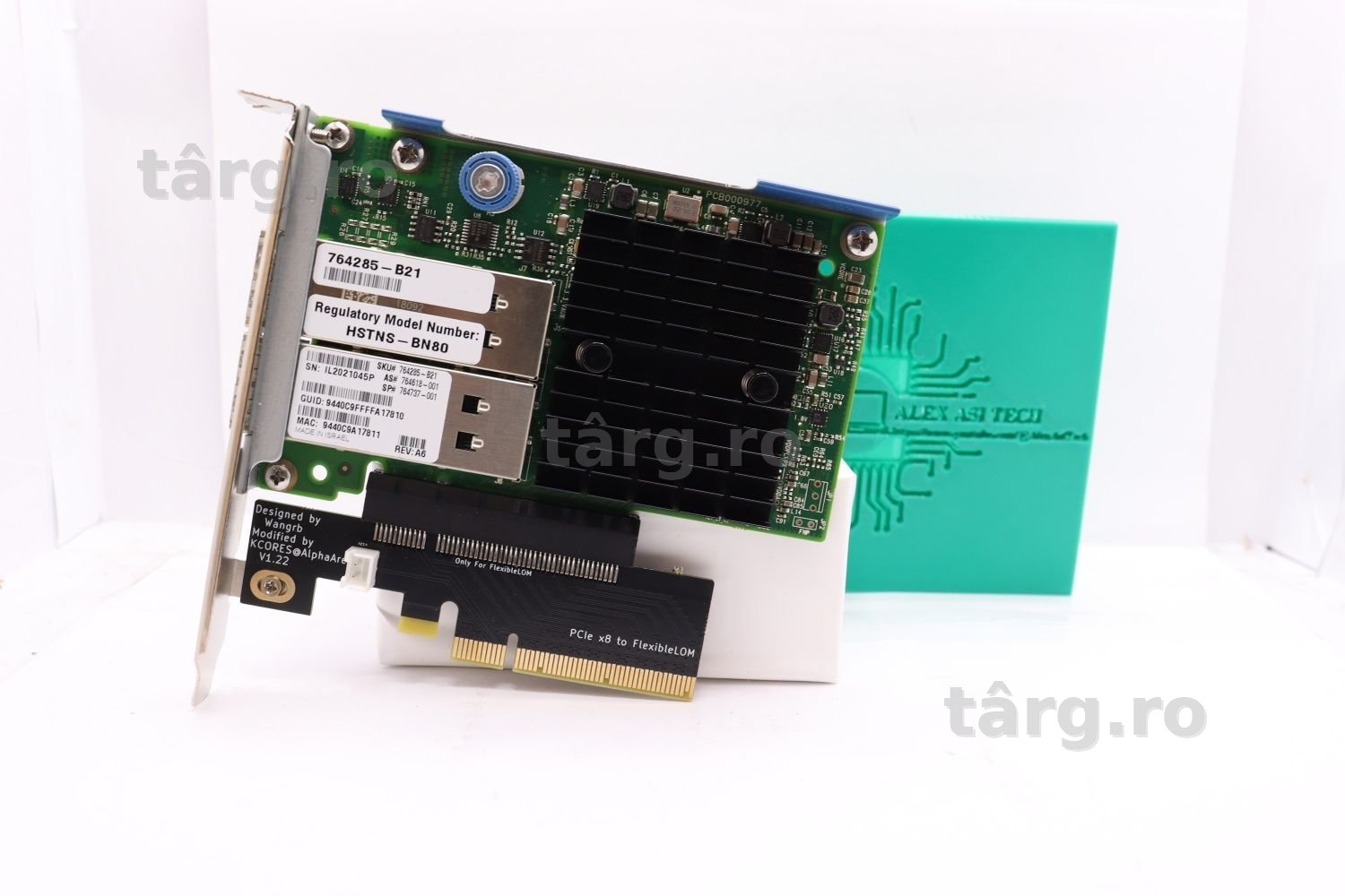 Placa de retea Server HP 544+FLR-QSFP 10Gb/40Gb 764285-B21 +Adaptor PC