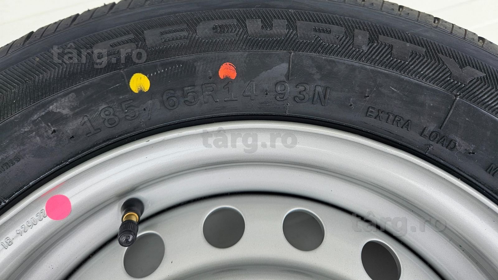 Roata remorca 185/65 R14 93N, Anvelopa SECURITY M+S pe Janta 5.5Jx14 4