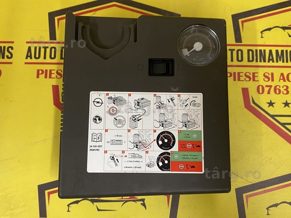 Compresor auto umflat roti OEM original GM Opel  180W 12V insignia ast