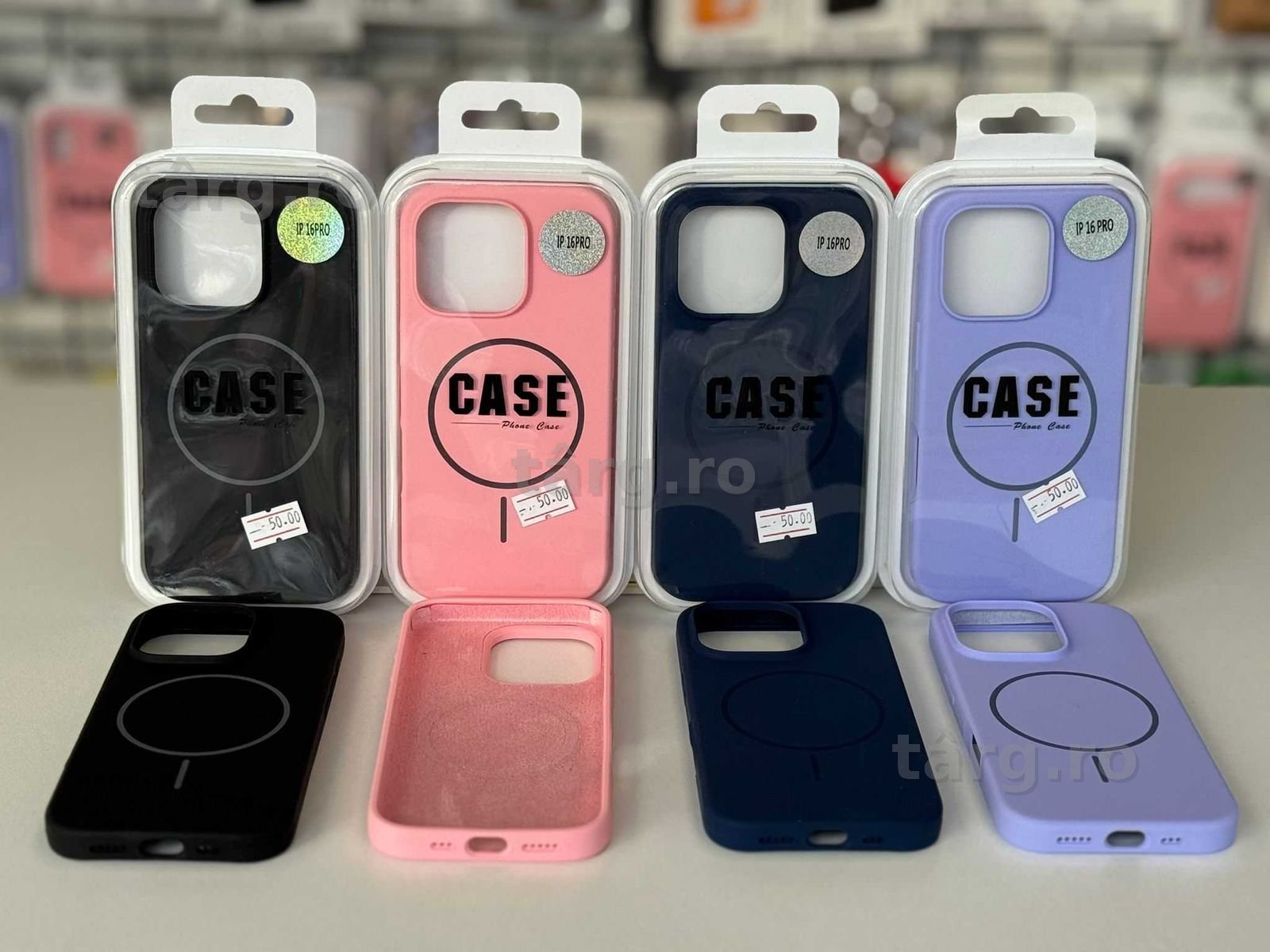 Husa silicon cu MagSafe, folie, cablu, incarcator iPhone 16 Pro 2