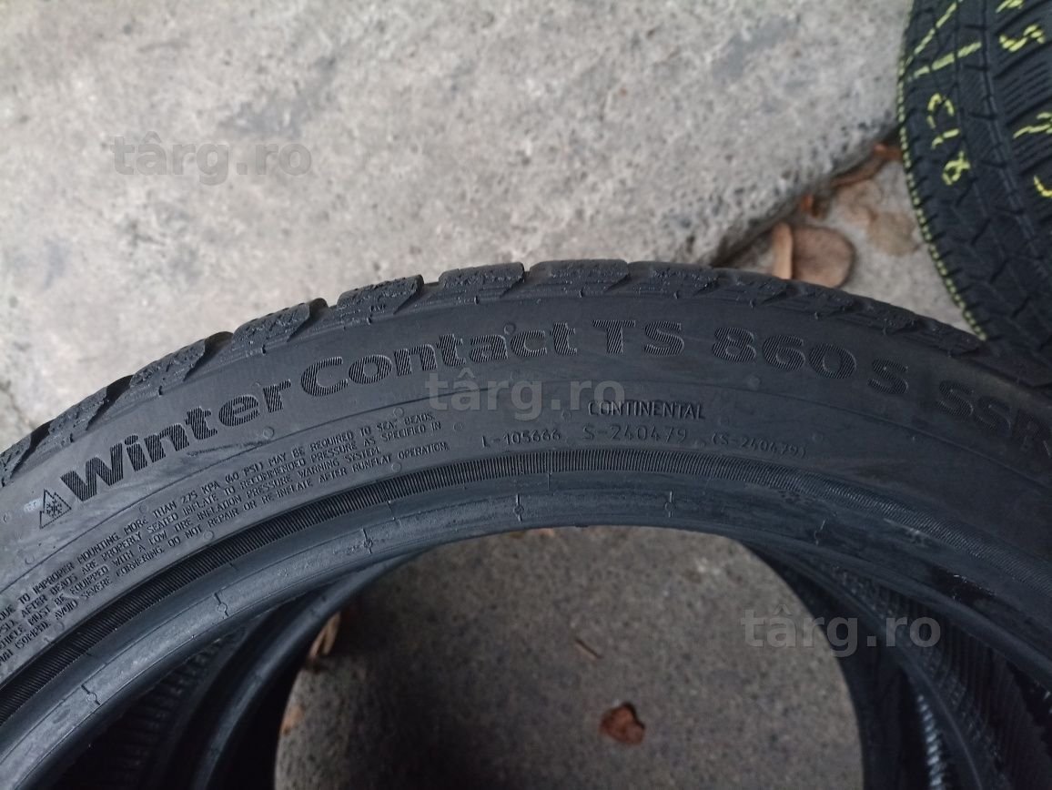 4 anvelope RunFlat de iarna Continental 225/45 R19 dot 1918 4