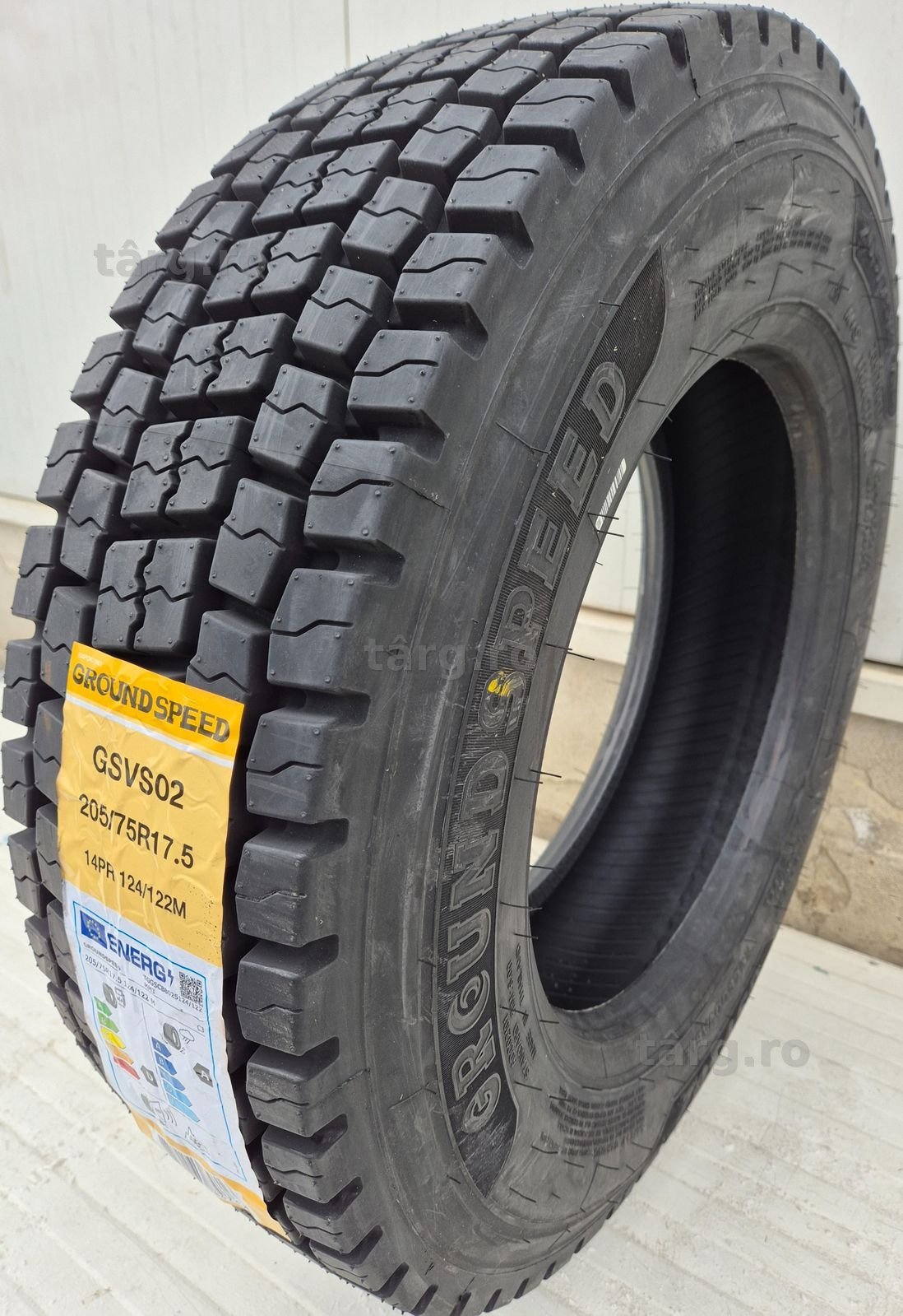 205/75 R17.5, 124M, GROUNDSPEED 14 P.R., Anvelope tractiune M+S 5