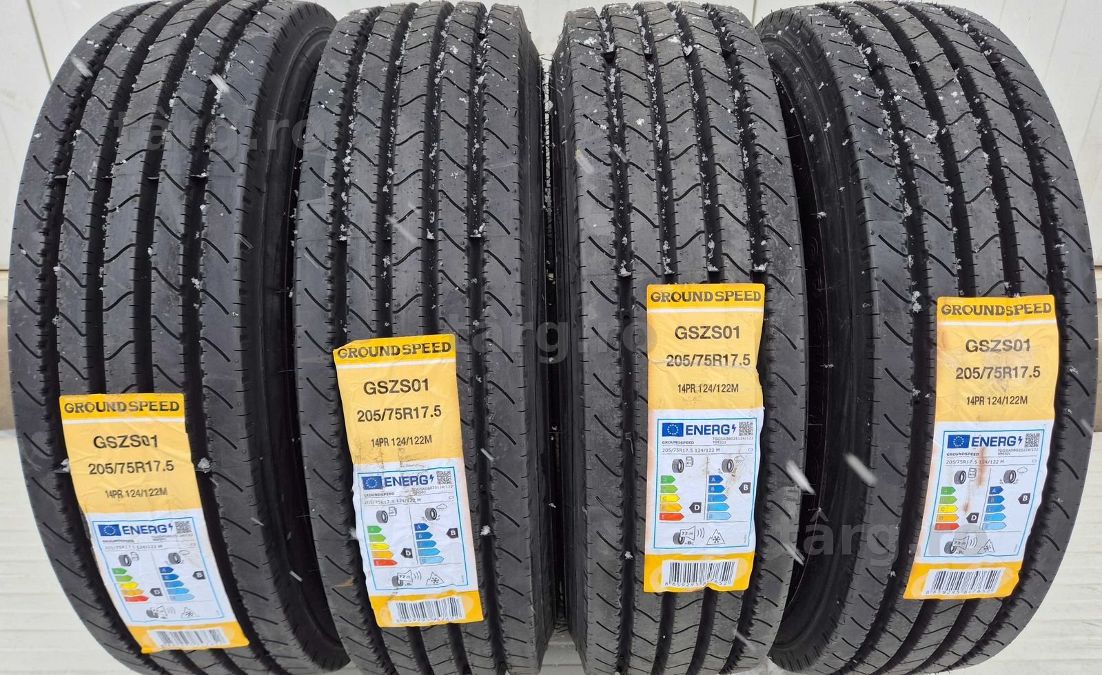 205/75 R17.5, 124M, GROUNDSPEED 14PR, Anvelope directie M+S