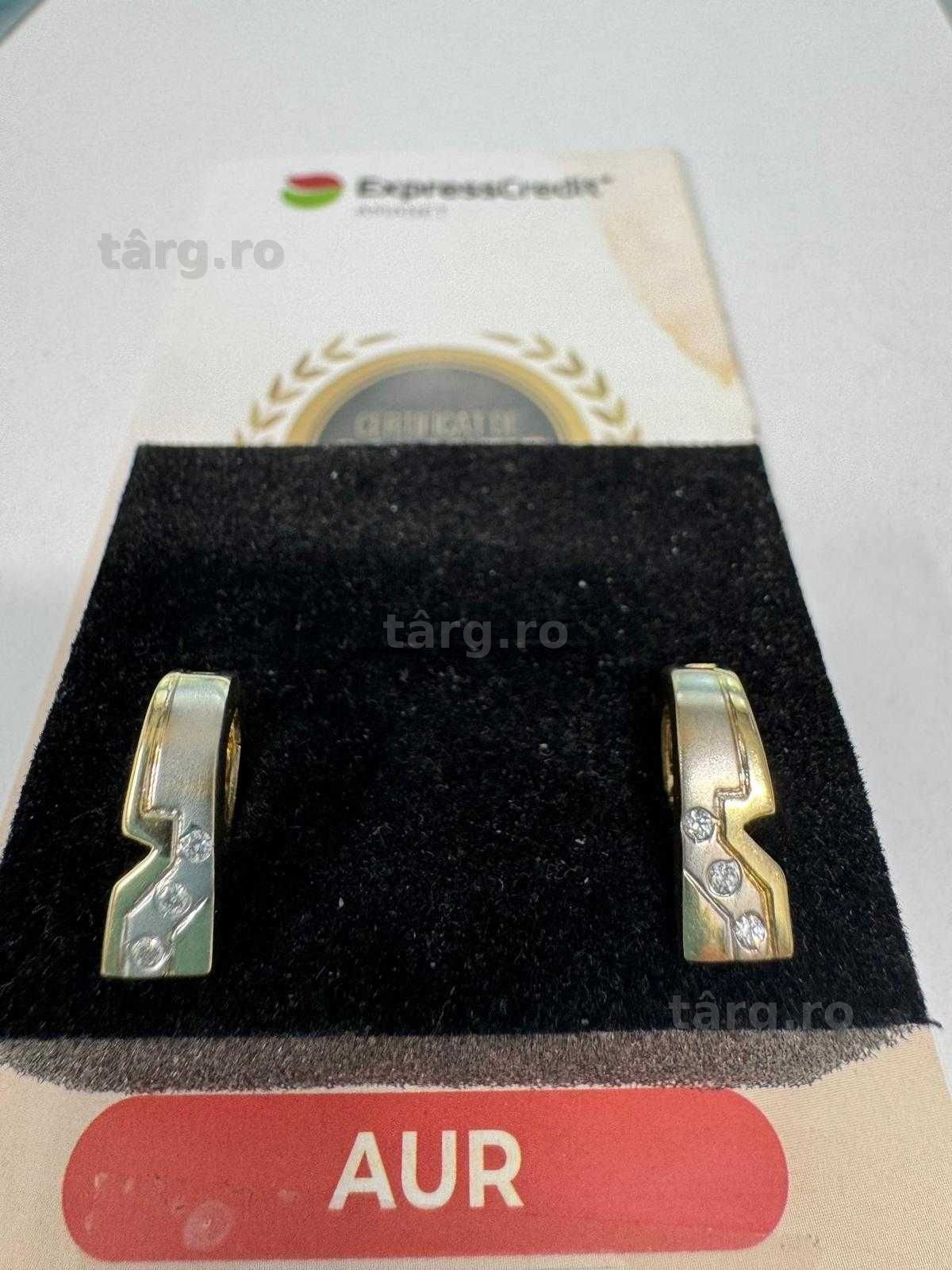 Cercei din aur 14k (70218.1/ 10 Pacurari 1) garantie 2 ani! 2
