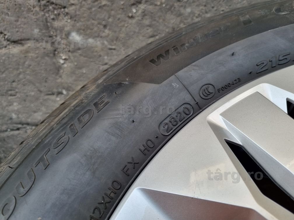 4 jante noi AUDI Q3 anvelope iarna ca si noi HANKOOK 215/65/17 DOT2020 7