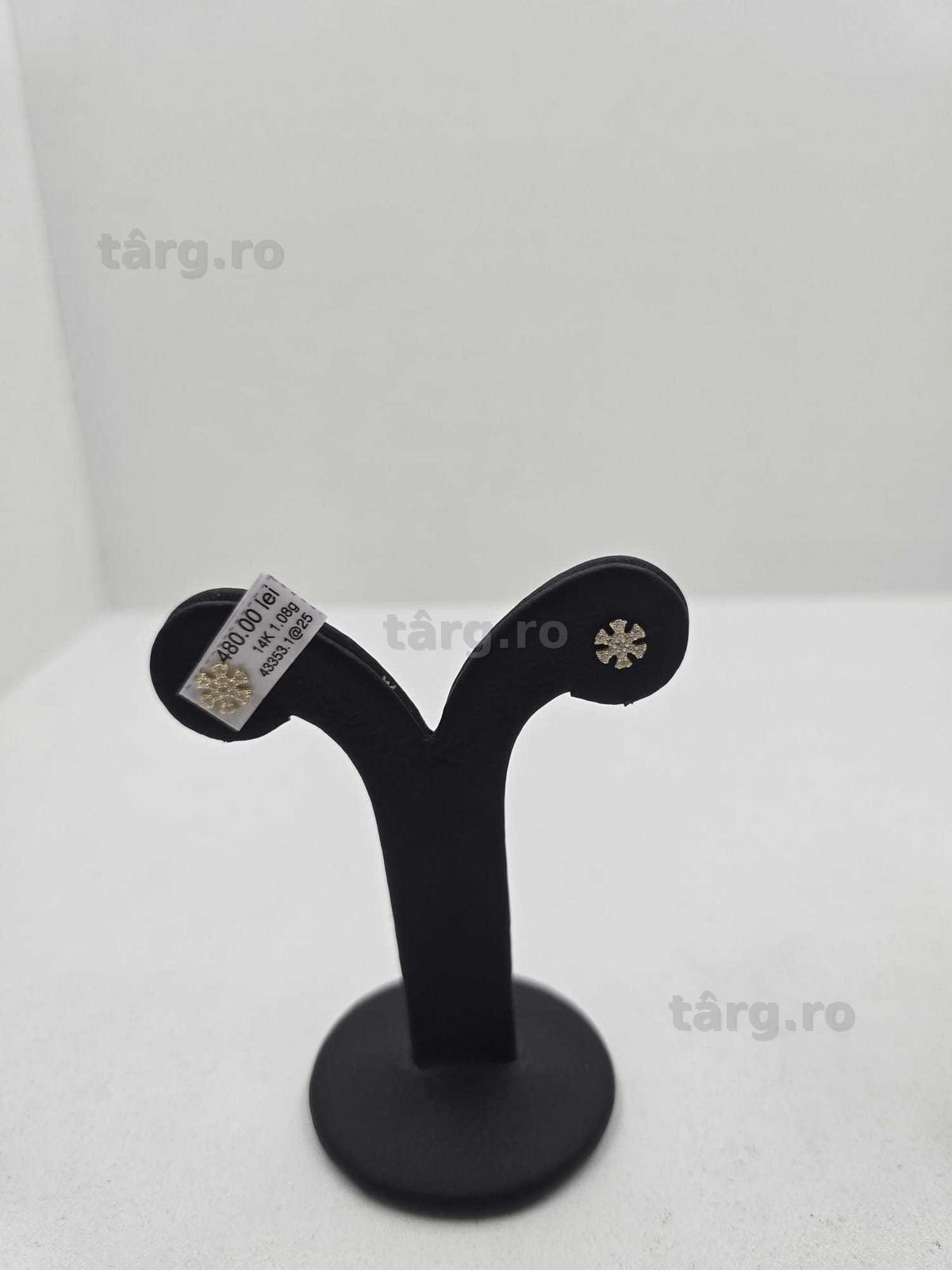 Cercei  aur 14K 1.08gr (Ag25 Belvedere B.43353.1)-Garantie 2 Ani! 2