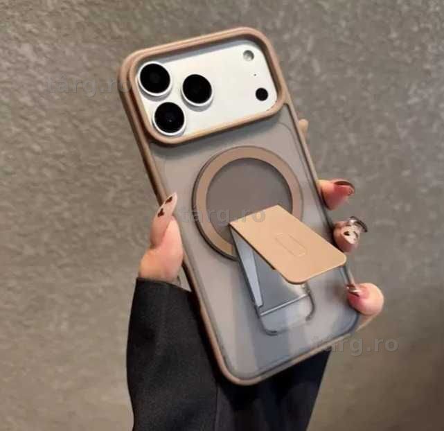 Husa de protectie cu MagSafe si Suport Birou Pliabil pentru iPhone 17 Pro Max 5