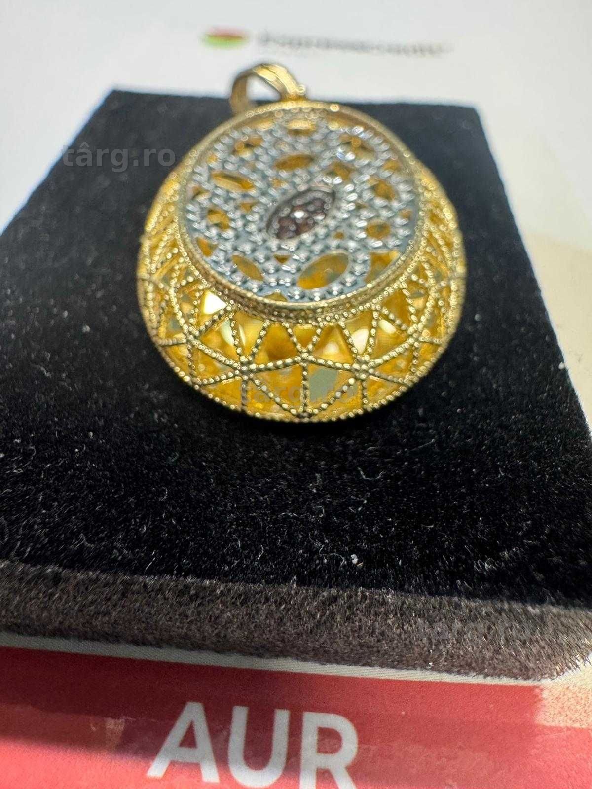 Medalion din aur 14k (69074.12/ 10 Pacurari 1) Garantie 2 ani! 4