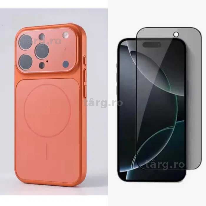 Husa MagLens si Folie Sticla Privacy Iphone 17/17 PRO/17 PRO MAX 4