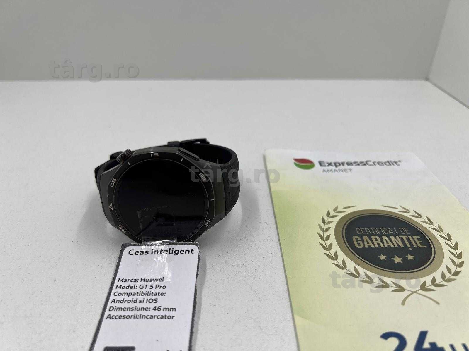 Smartwatch Huawei GT 5 Pro 46 mm  (Ag25 Belvedere B.42047) Garantie 2 ani!
