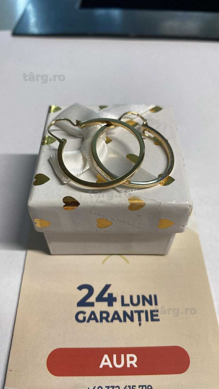 Cercei aur 14k ( Tomesti b 32625) Garantie 2 ani !