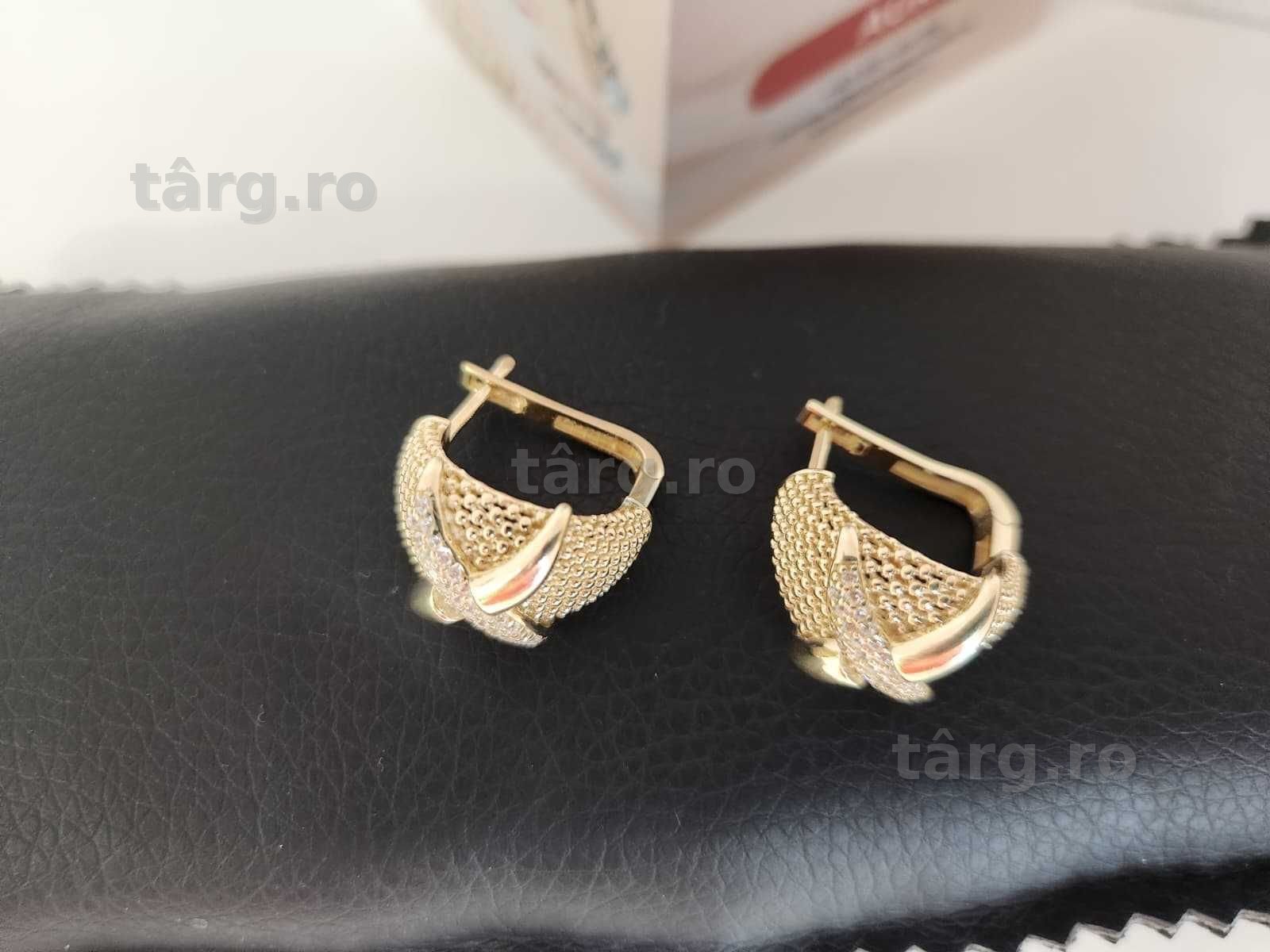 Cercei aur 14k 8.80gr( b68436.3/AG2 Tudor)- Garantie 2 ani! 3