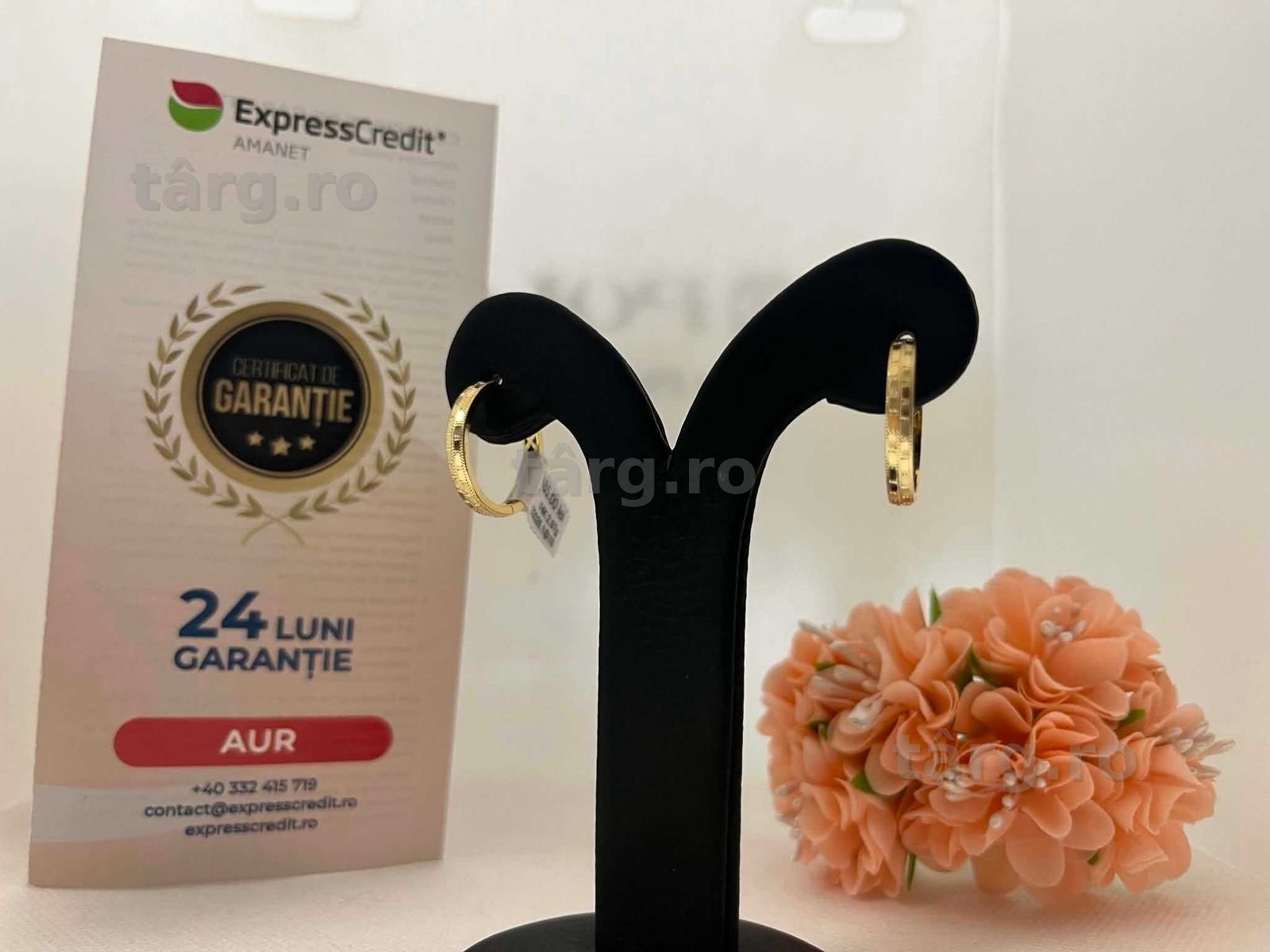 Cercei Aur 14k 2.97g (AG16 Moldova b33026)-Garantie 2 ani!