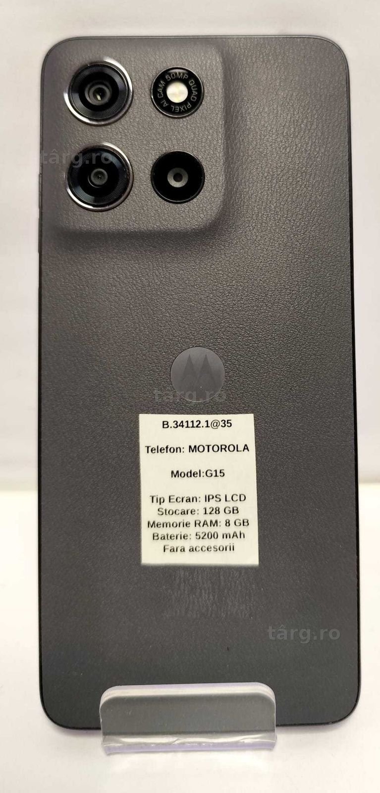 (AG 35) Telefon Motorola G15 B.34112 / Garantie 2 ani / 500lei 5
