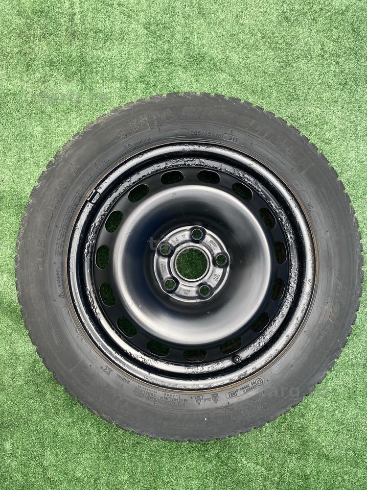 Roata rezerva OEM Originala Vw Seat Skoda R 16 5X112 6JX16H2 Et 40 8D0601027A cu anvelopa SH Michelin Alpin 205 55 16