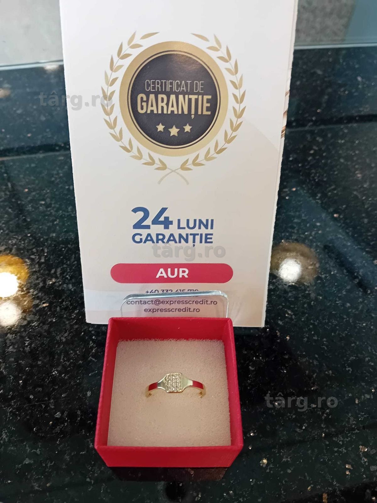 Inel aur 14k 1.64g  marimea 15/55 (Iulius Mall)(B-407.2) Garantie 2 ani!