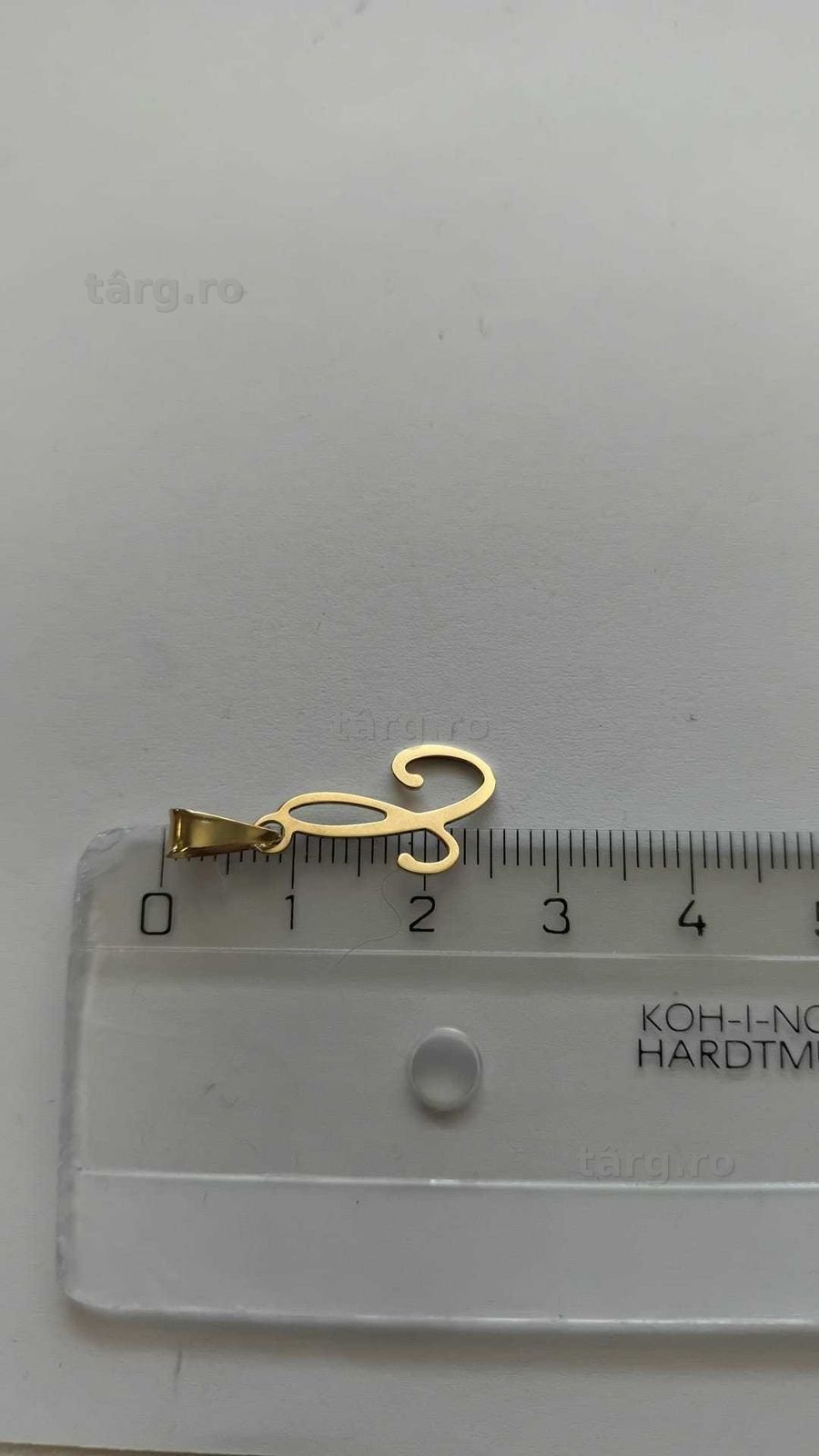 (AG42) Medalion aur 14K "litera C" B.34453.2 - Garantie 2 ani 2