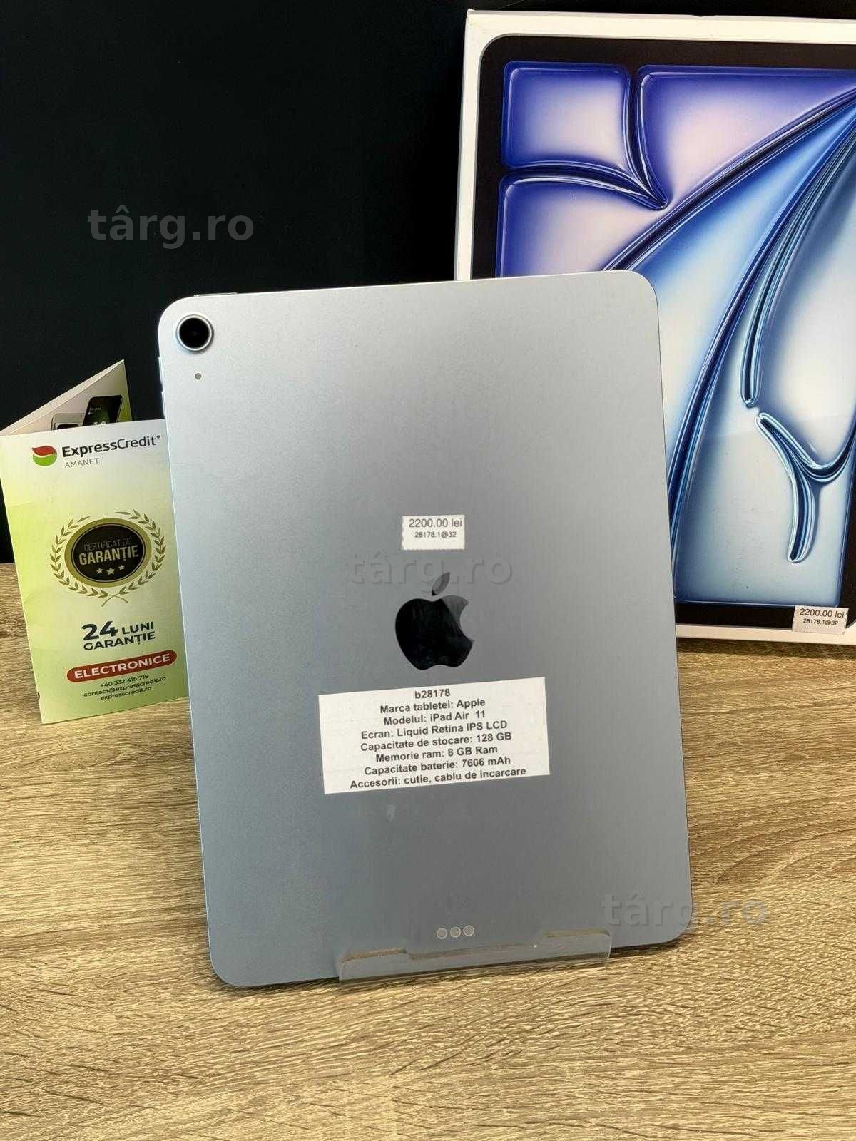 (AG51) Apple iPad Air 11 b28178 - Garantie 2 ani!